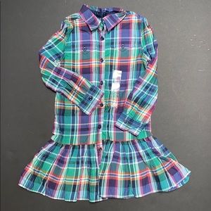NWOT Ralph Lauren Girl’s Plaid Dress